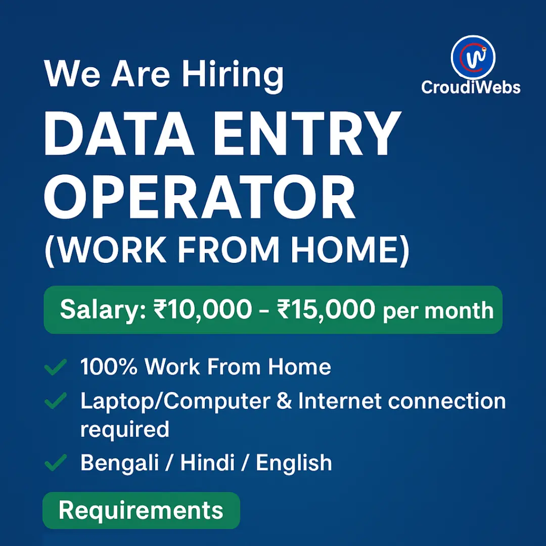 Data Entry Operator (Work From Home)